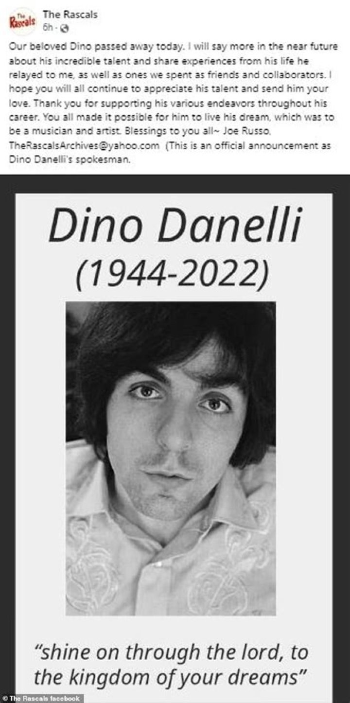 Dino Danelli Cause Of Death, Age, Family, Net Worth, Funeral