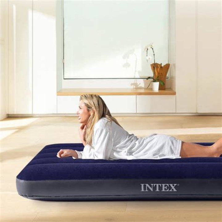 How do you fill up an intex air mattress
