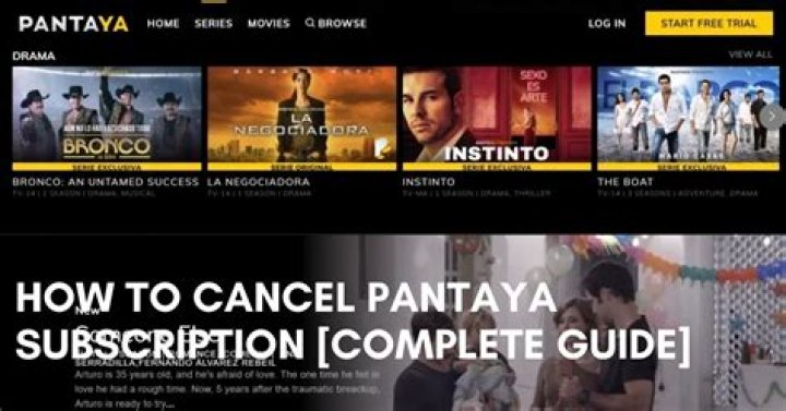 How to cancel pantaya subscription