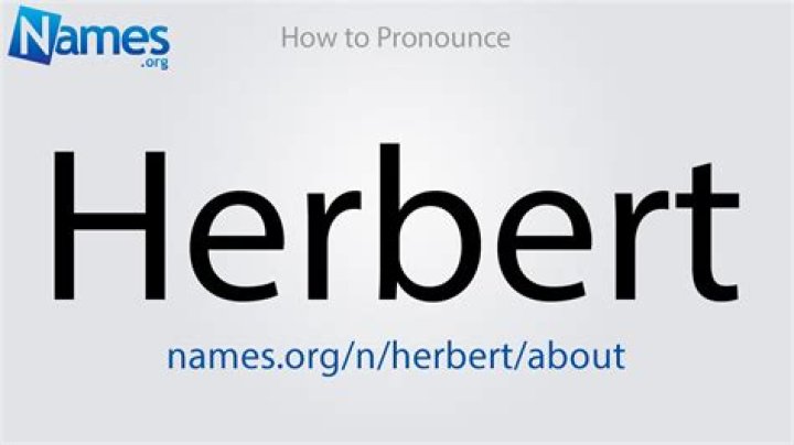 How to pronounce herbert
