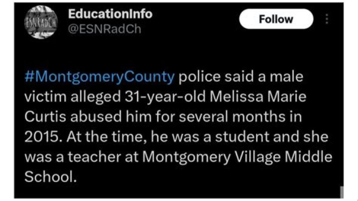 Melissa Curtis Age And Wikipedia: Teacher Arrested And Charged With Sexual Abuse