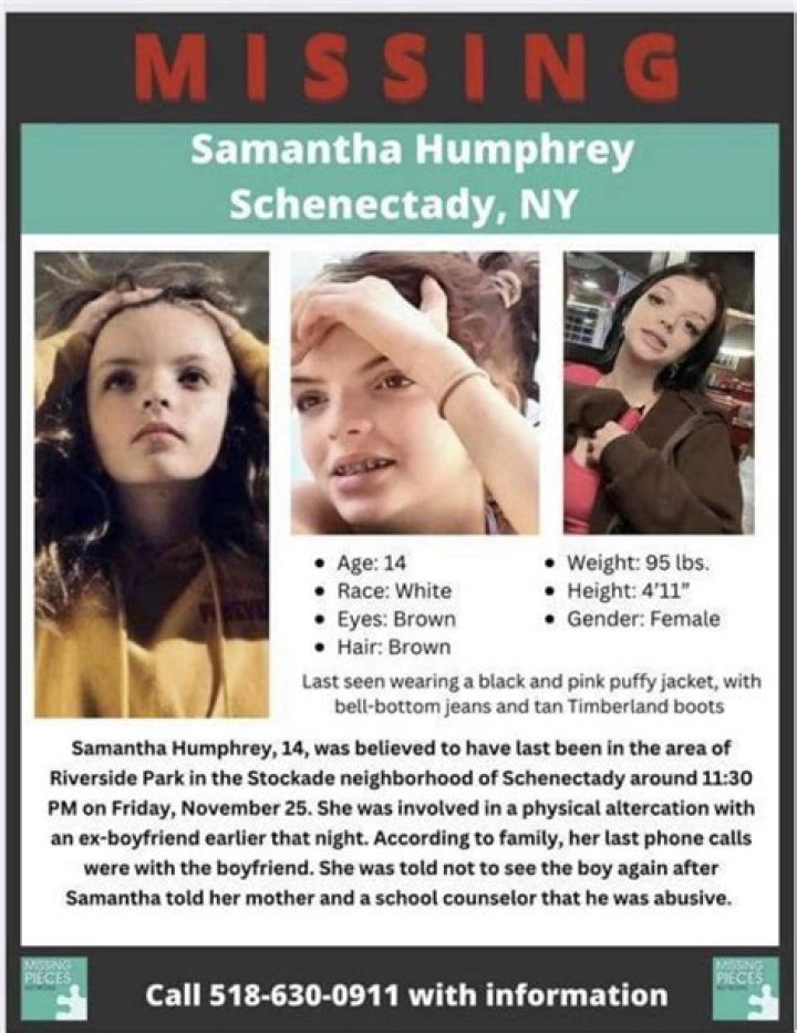 Who Was Samantha Humphrey? Missing NY Teen’s body found in Mohawk river